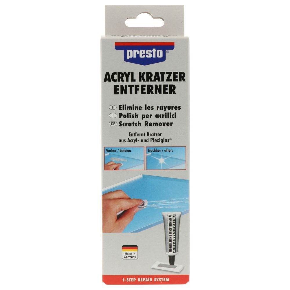 REPARATION RAYURES ACRYLIQUE 50G PRESTO. Leader en pièces détachées auto, BABACAR FRANCE propose une expérience d'achat simplifiée avec son interface conviviale. La plateforme garantit des prix compétitifs et une livraison express partout en Europe. Le service client professionnel assure un support technique personnalisé.