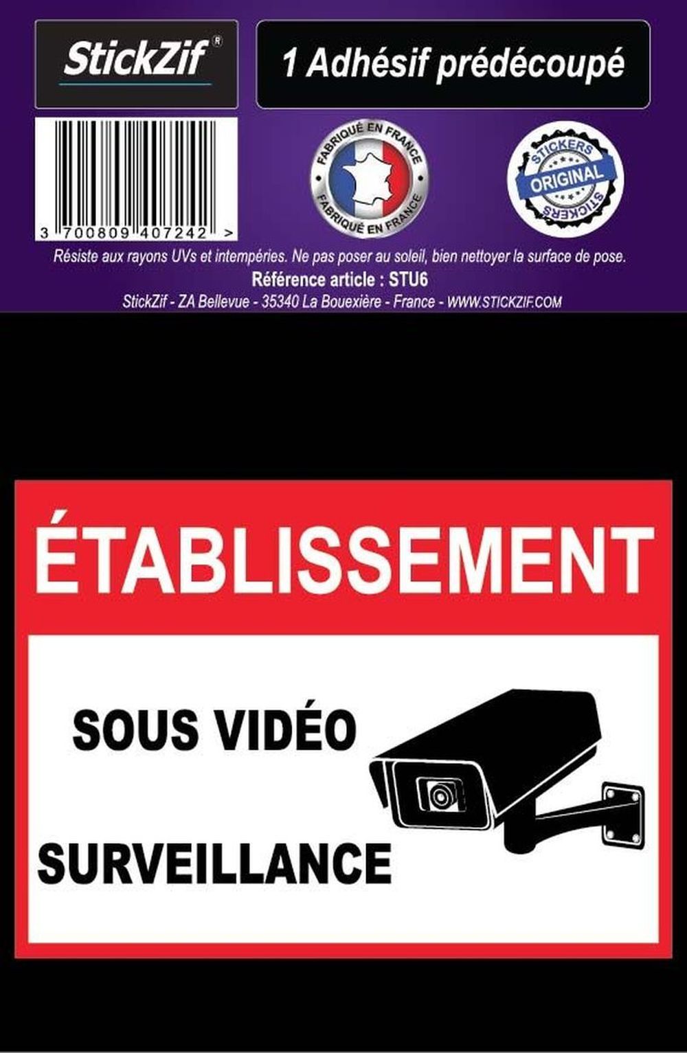 ADHESIF PRE DECOUPE ETABLISSEMENT SOUS VIDEO SURVEILLANCE X1. BABACAR FRANCE excelle dans la distribution de pièces auto en ligne avec une sélection rigoureuse de composants certifiés. Le site garantit des prix compétitifs et une expédition rapide vers toutes les destinations européennes. Le service client expert offre un accompagnement personnalisé pour chaque achat.