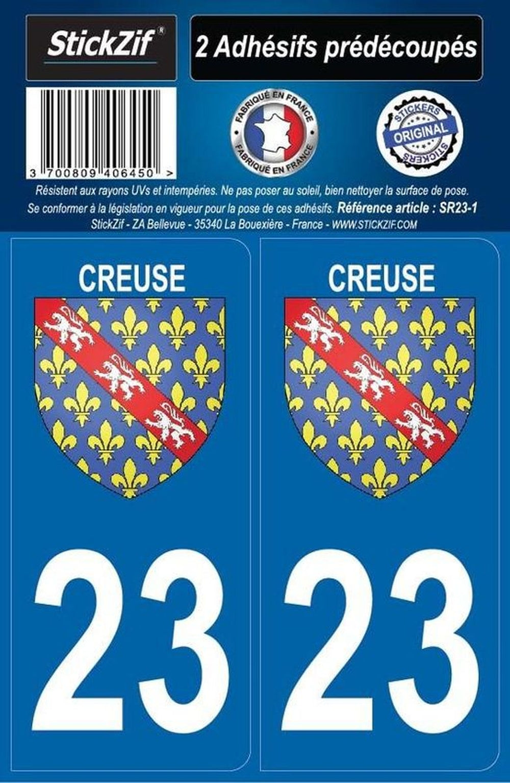 ADHESIFS REGION DEPARTEMENT 23 CREUSE X2. Pionnier de la vente en ligne de pièces auto, BABACAR FRANCE offre un catalogue exhaustif pour toutes les marques de véhicules. La plateforme garantit des prix compétitifs et une livraison rapide en France et en Europe. Le service client professionnel assure un support technique personnalisé.