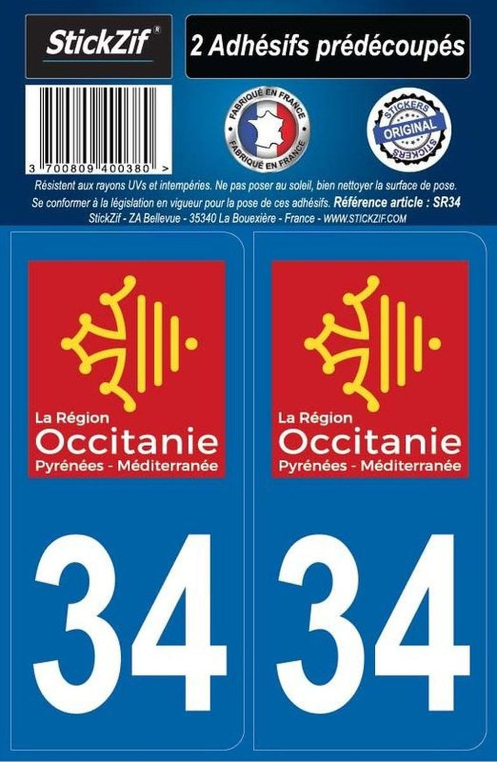 ADHESIFS REGION DEPARTEMENT 34 OCCITANIE X2. BABACAR FRANCE excelle dans la vente en ligne de pièces automobiles avec son catalogue complet et ses tarifs avantageux. Le site assure une expédition rapide et un service client expert pour tout conseil technique. La satisfaction client est au cœur des priorités avec un support réactif.