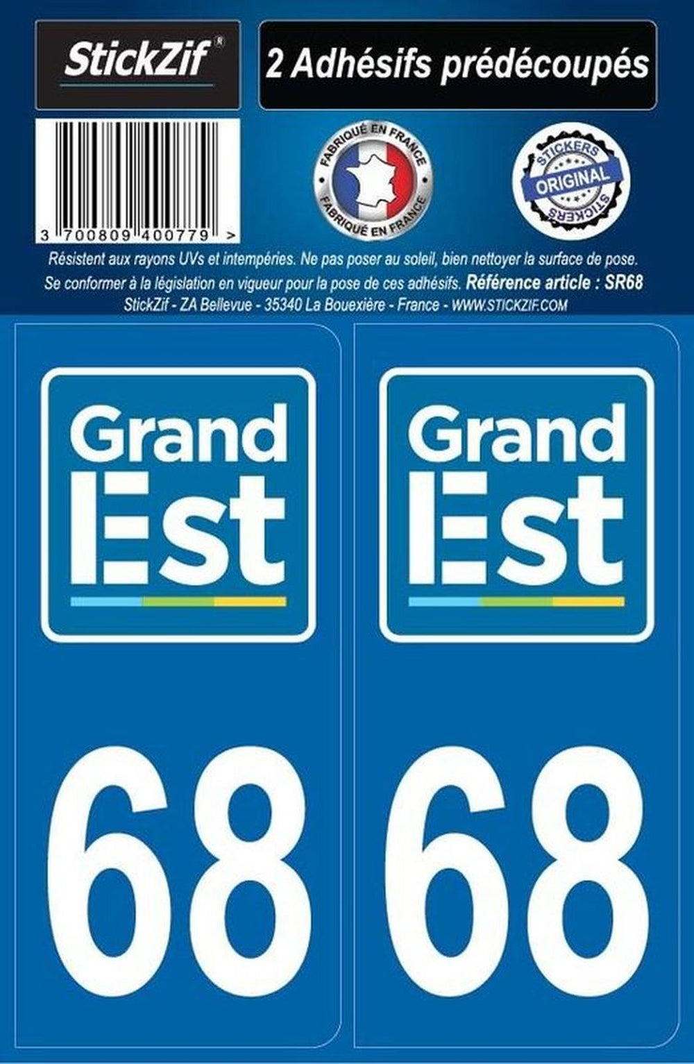 ADHESIFS REGION DEPARTEMENT 68 GRAND EST X2. Spécialiste de la vente en ligne de pièces auto, BABACAR FRANCE offre un rapport qualité-prix incomparable grâce à ses partenariats directs avec les fournisseurs. Le site s'adresse aussi bien aux particuliers qu'aux professionnels avec une interface adaptée aux besoins de chacun. La satisfaction client est au cœur des priorités avec un service après-vente réactif.