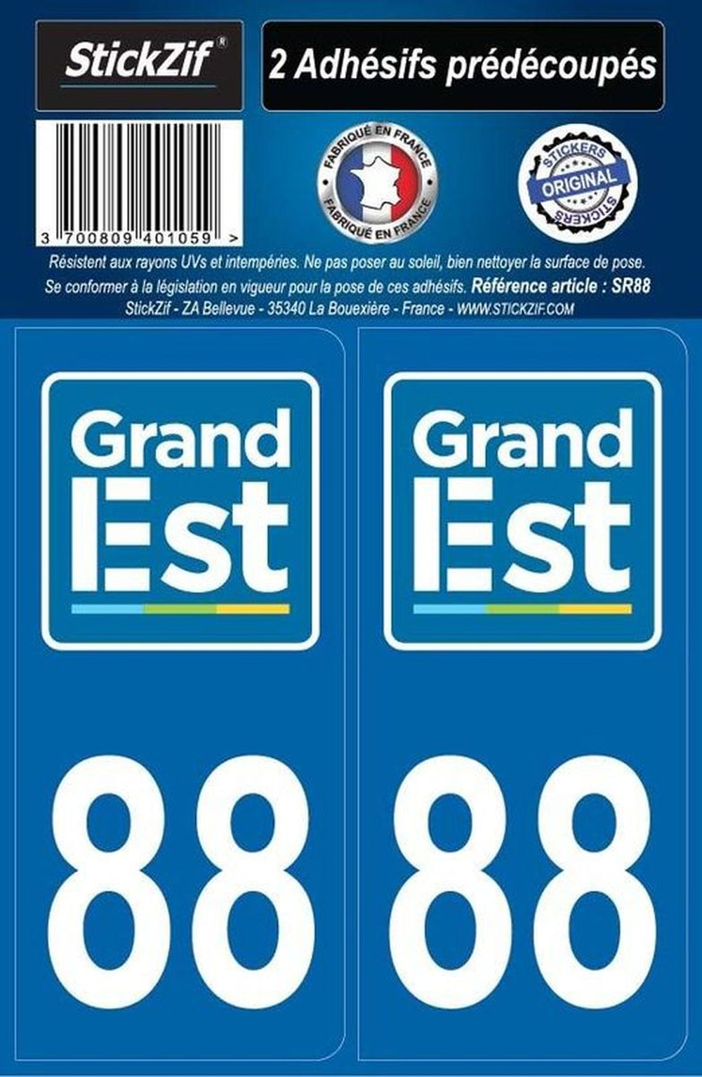 ADHESIFS REGION DEPARTEMENT 88 GRAND EST X2. BABACAR FRANCE transforme l'achat de pièces automobiles en ligne grâce à son catalogue complet et ses prix attractifs. La plateforme garantit l'authenticité de ses produits et une expédition rapide partout en Europe. Le service client expert accompagne chaque acheteur dans ses choix techniques.