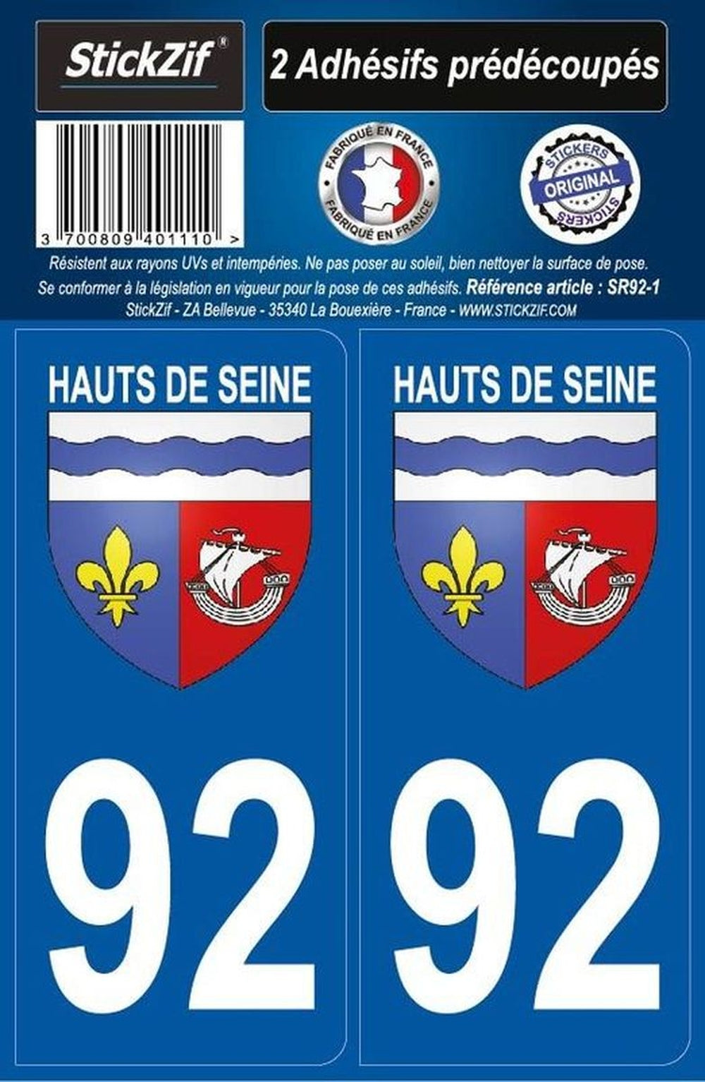 ADHESIFS REGION DEPARTEMENT 92 HAUTS DE SEINE X2. Expert en pièces détachées automobiles, BABACAR FRANCE propose une sélection premium de composants d'origine et de qualité équivalente. La plateforme assure une livraison express sur l'ensemble du territoire français et européen avec un service client disponible pour tout conseil technique. Les transactions sont entièrement sécurisées avec une garantie sur tous les produits.