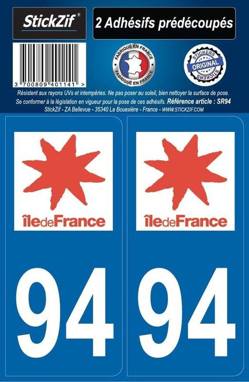 ADHESIFS REGION DEPARTEMENT 94 ILE DE FRANCE X2. BABACAR FRANCE simplifie l'achat de pièces auto avec son interface conviviale et son catalogue complet couvrant toutes les marques. Le site garantit des prix attractifs et une expédition rapide vers toutes les destinations européennes. Une équipe d'experts techniques accompagne chaque client.