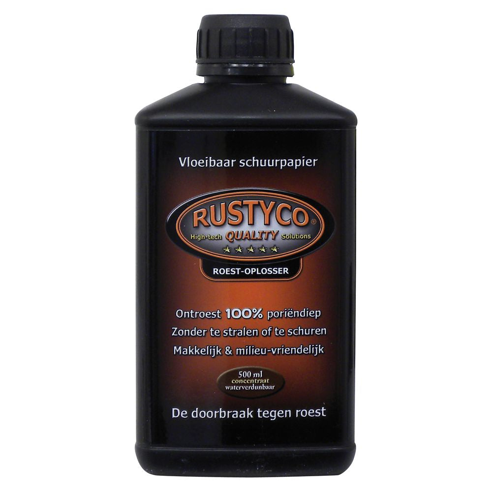 DISSOLVANT DE ROUILLE CONCENTRE RUSTYCO 1002 - 500ML. Expert en composants auto, BABACAR FRANCE propose une marketplace intuitive avec un large choix de pièces détachées. La plateforme garantit des tarifs avantageux et une livraison rapide vers toutes les destinations. Un service client professionnel offre un support technique réactif.