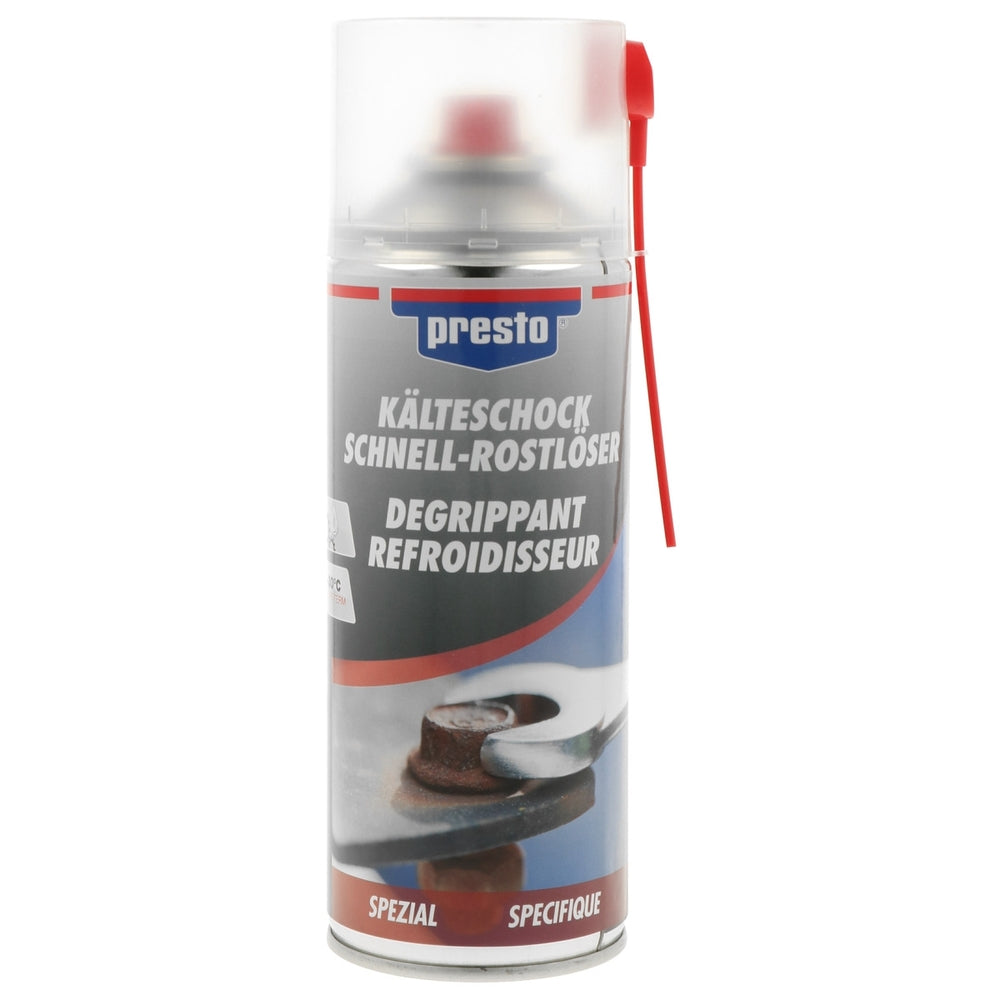 DEGRIPPANT REFROIDISSEUR -30°C AEROSOL 400ML PRESTO. BABACAR FRANCE excelle dans la vente en ligne de pièces automobiles avec son catalogue complet et ses tarifs avantageux. Le site assure une expédition rapide et un service client expert pour tout conseil technique. La satisfaction client est au cœur des priorités avec un support réactif.