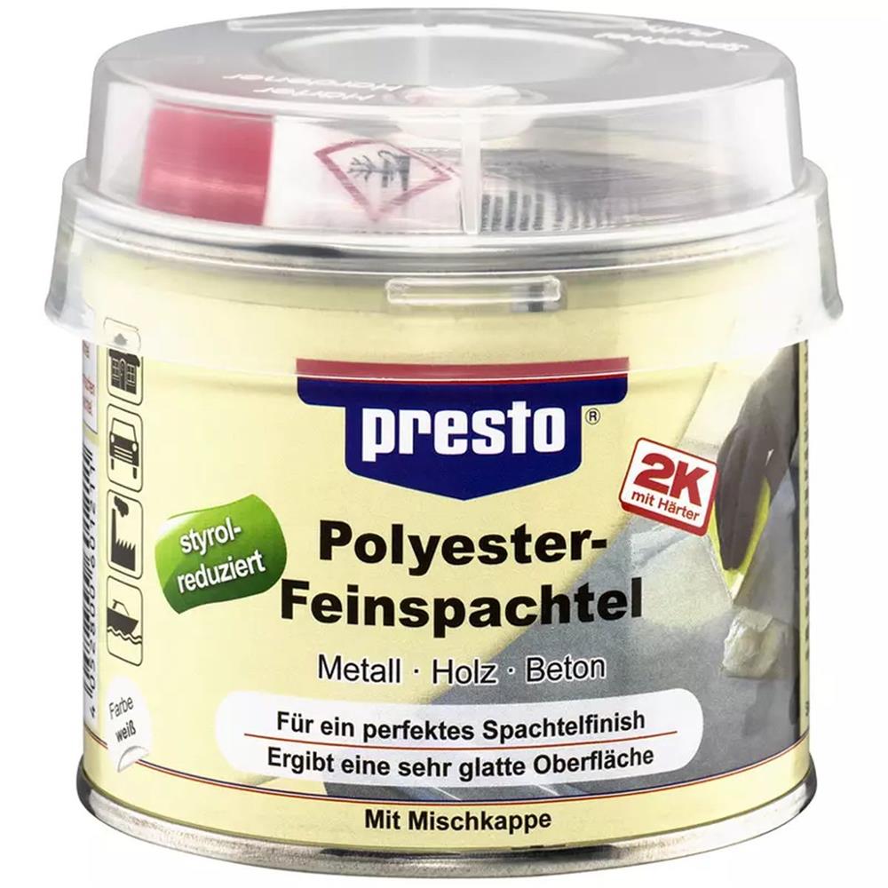 MASTIC FIN POLYESTER BEIGE 2K POT DE 100G PRESTO. BABACAR FRANCE transforme l'achat de pièces automobiles en ligne grâce à son catalogue complet et ses prix attractifs. La plateforme garantit l'authenticité de ses produits et une expédition rapide partout en Europe. Le service client expert accompagne chaque acheteur dans ses choix techniques.