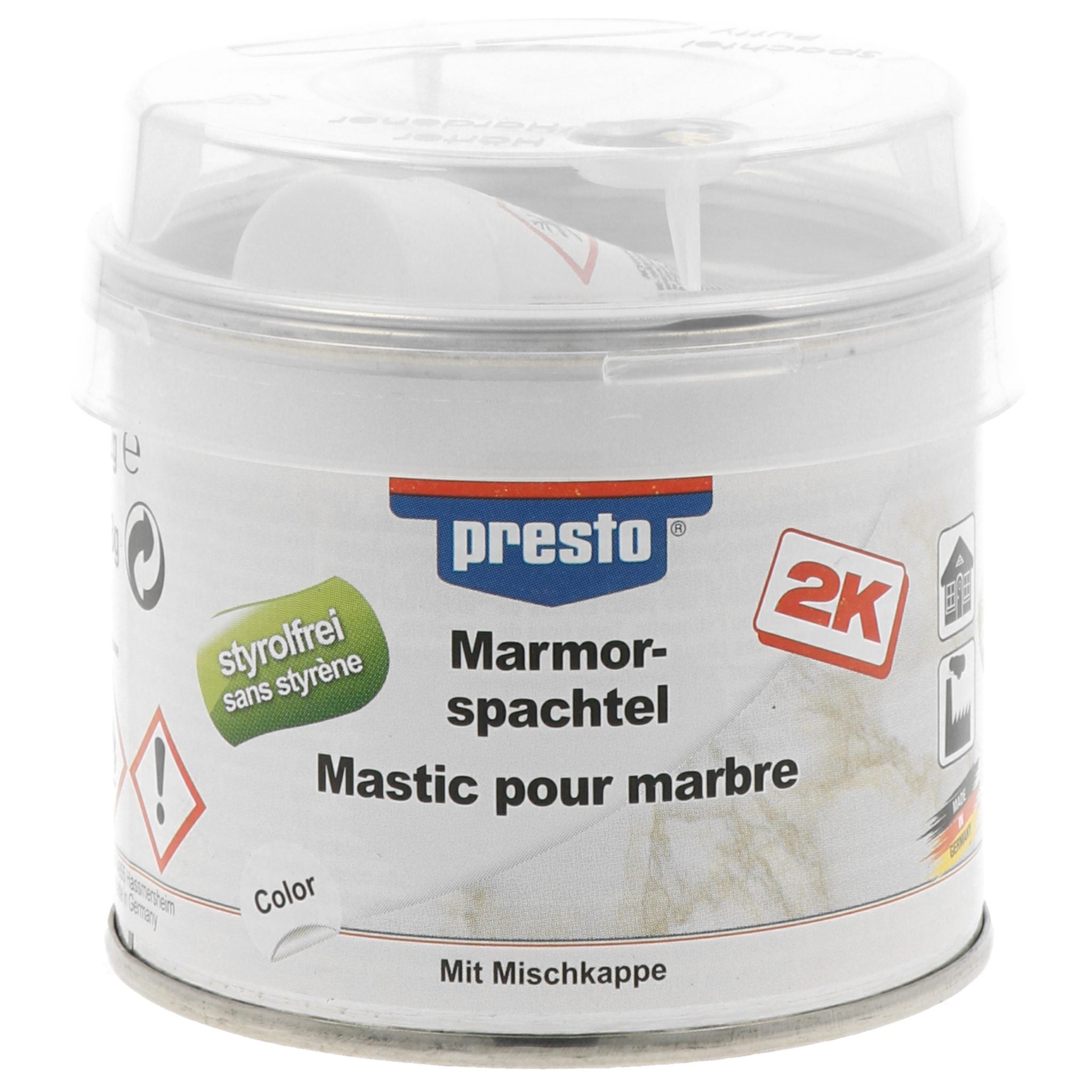 MASTIC POUR MARBRE SANS STYRENE  PRESTO 200 G. BABACAR FRANCE redéfinit l'achat de pièces auto en ligne avec son interface moderne et son vaste choix de composants. Les clients bénéficient de prix avantageux et d'une livraison rapide partout en Europe. Un service client expert accompagne chaque étape de l'achat.