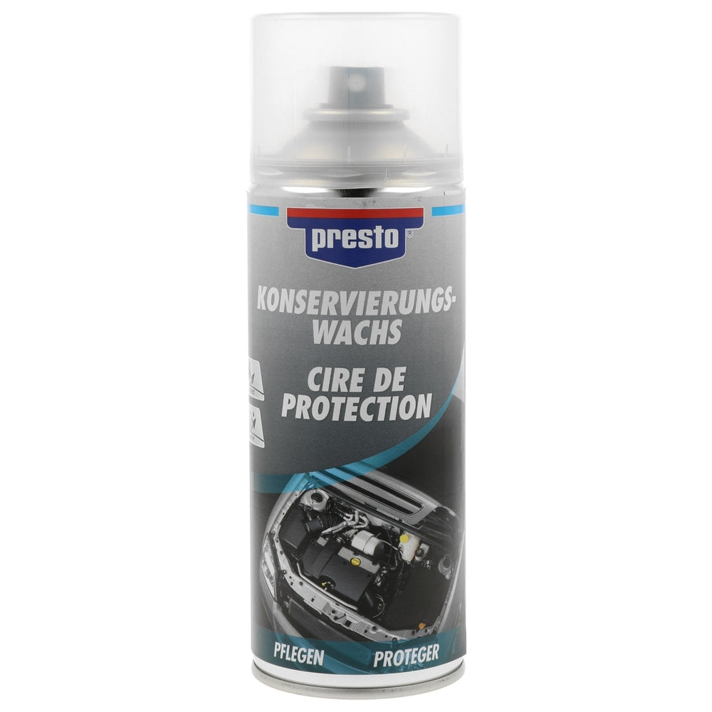 CIRE DE PROTECTION POUR MOTEUR AEROSOL 400ML PRESTO. Leader de la vente de pièces auto en ligne, BABACAR FRANCE propose une expérience d'achat simplifiée avec son moteur de recherche par véhicule. Les clients bénéficient de prix avantageux et d'une livraison rapide sur l'ensemble des produits. Un service client professionnel assure un support technique personnalisé.