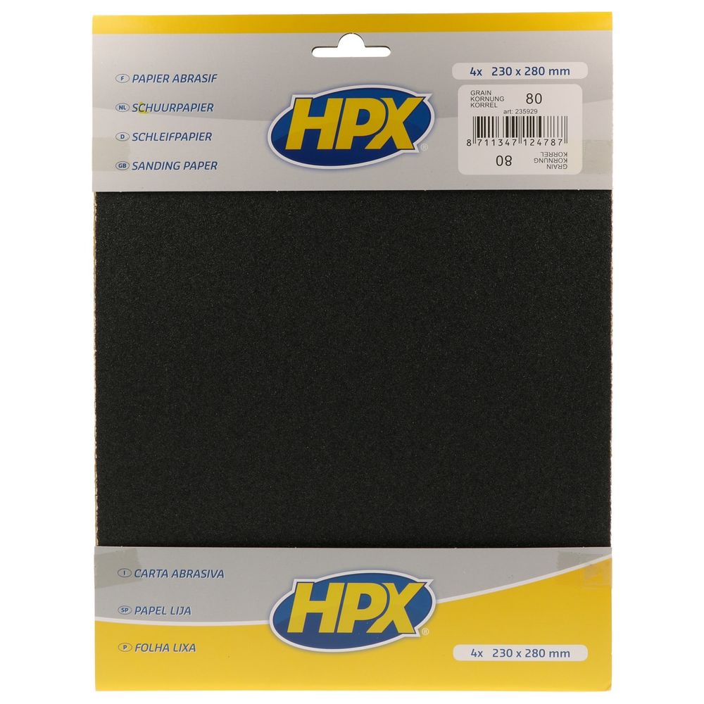 PAPIER ABRASIF SEC P80 - 230X280MM X4 HPX. Pionnier de la vente en ligne de pièces auto, BABACAR FRANCE offre un catalogue exhaustif pour toutes les marques de véhicules. La plateforme garantit des prix compétitifs et une livraison rapide en France et en Europe. Le service client professionnel assure un support technique personnalisé.