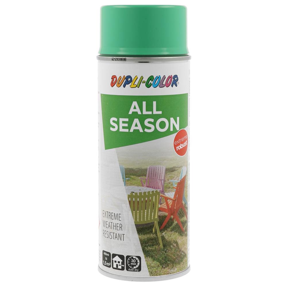 PEINTURE ALL SEASON VERT MENTHE BRILLANT 400 ML DUPLI COLOR. Référence dans la vente de pièces automobiles, BABACAR FRANCE propose un catalogue complet avec des prix direct fournisseur. La plateforme assure une livraison express et un service client professionnel disponible pour tout conseil. La satisfaction client est garantie avec un support technique réactif.