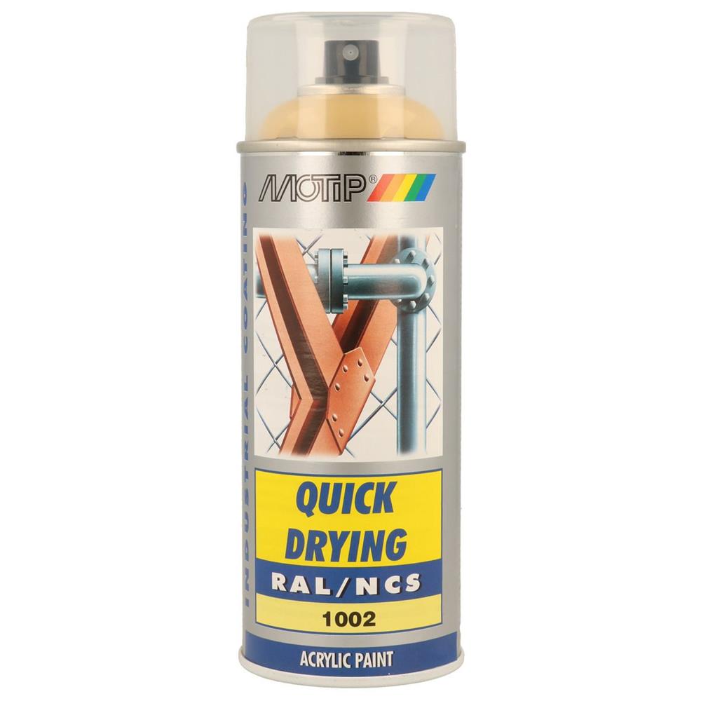 PEINTURE RAL ACRYL RAL1002 BRILLANT AEROSOL 400ML MOTIP. BABACAR FRANCE transforme l'achat de pièces détachées avec son interface intuitive et son catalogue exhaustif. Les clients profitent de prix compétitifs et d'une livraison rapide en France et en Europe. Un service client expert offre un support technique pour chaque achat.