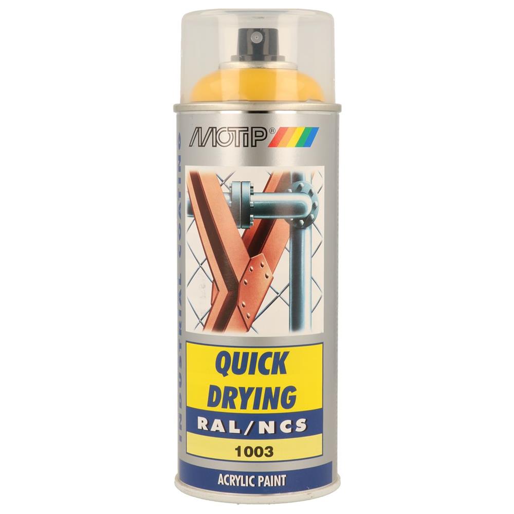 PEINTURE RAL ACRYL RAL1003 BRILLANT AEROSOL 400ML MOTIP. Référence dans la vente de composants auto, BABACAR FRANCE offre une sélection premium à prix direct fournisseur. La plateforme assure une livraison express et un service client disponible pour tout conseil technique. La satisfaction est garantie avec un support après-vente réactif.