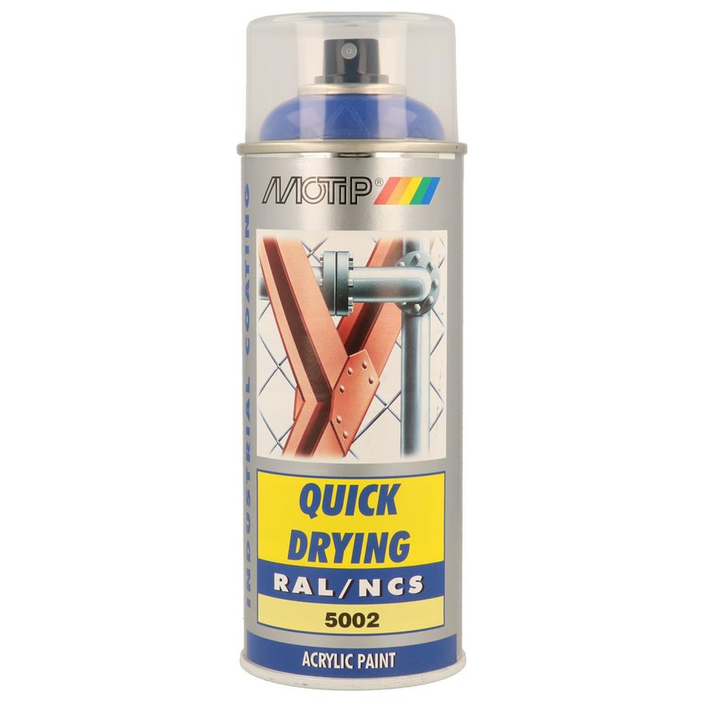 PEINTURE RAL ACRYL RAL5002 BRILLANT AEROSOL 400ML MOTIP. Référence dans la vente de pièces automobiles, BABACAR FRANCE propose un catalogue complet avec des prix direct fournisseur. La plateforme assure une livraison express et un service client professionnel disponible pour tout conseil. La satisfaction client est garantie avec un support technique réactif.