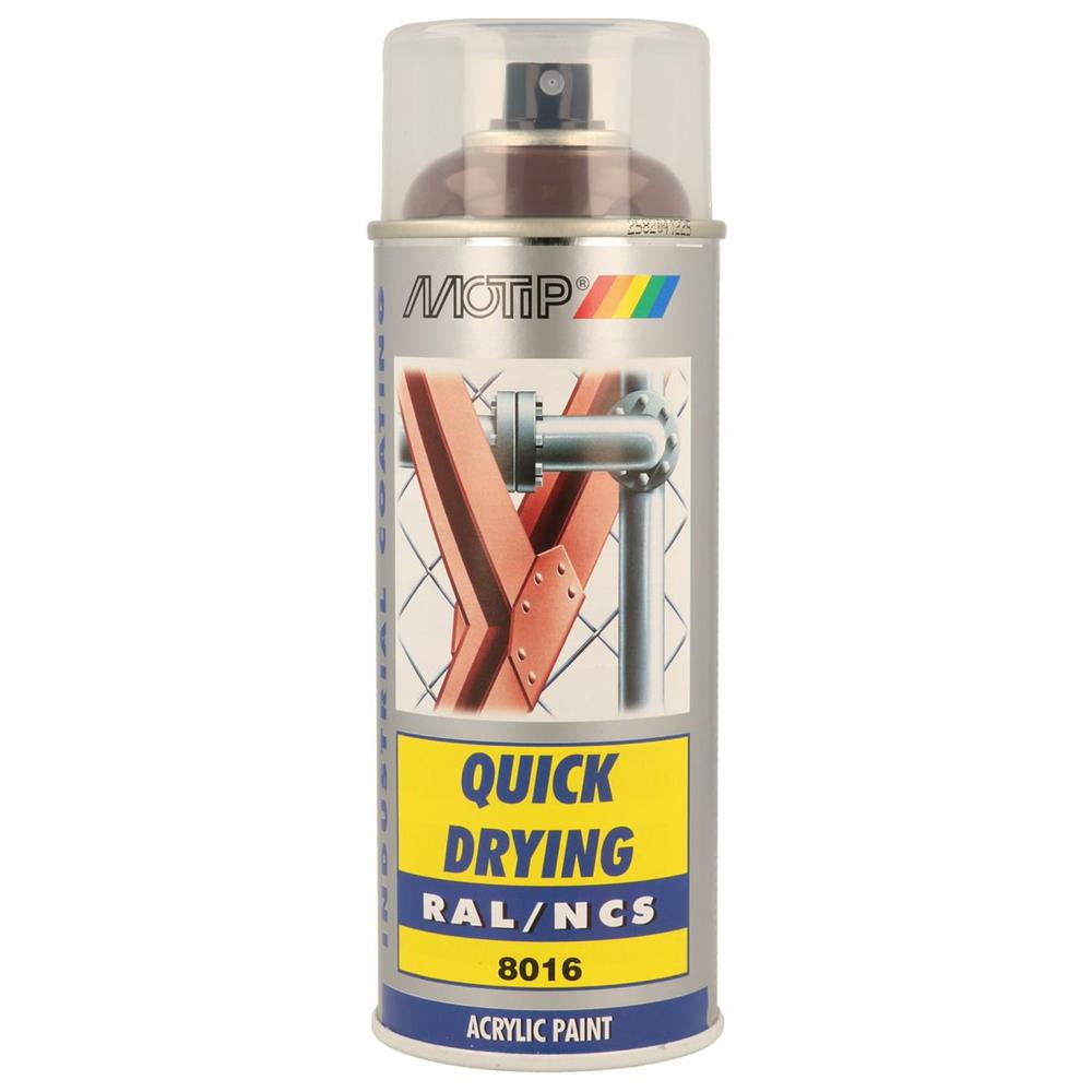 PEINTURE RAL ACRYL RAL8016 BRILLANT AEROSOL 400ML MOTIP. BABACAR FRANCE excelle dans la vente en ligne de pièces automobiles avec son catalogue complet et ses tarifs avantageux. Le site assure une expédition rapide et un service client expert pour tout conseil technique. La satisfaction client est au cœur des priorités avec un support réactif.