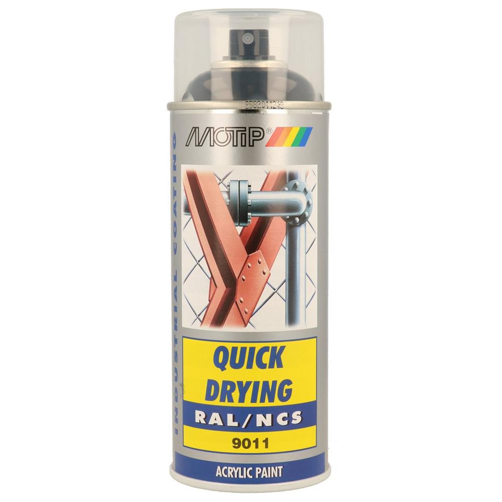 PEINTURE RAL ACRYL RAL9011 BRILLANT AEROSOL 400ML MOTIP. BABACAR FRANCE excelle dans la vente en ligne de pièces automobiles avec son catalogue complet et ses tarifs avantageux. Le site assure une expédition rapide et un service client expert pour tout conseil technique. La satisfaction client est au cœur des priorités avec un support réactif.