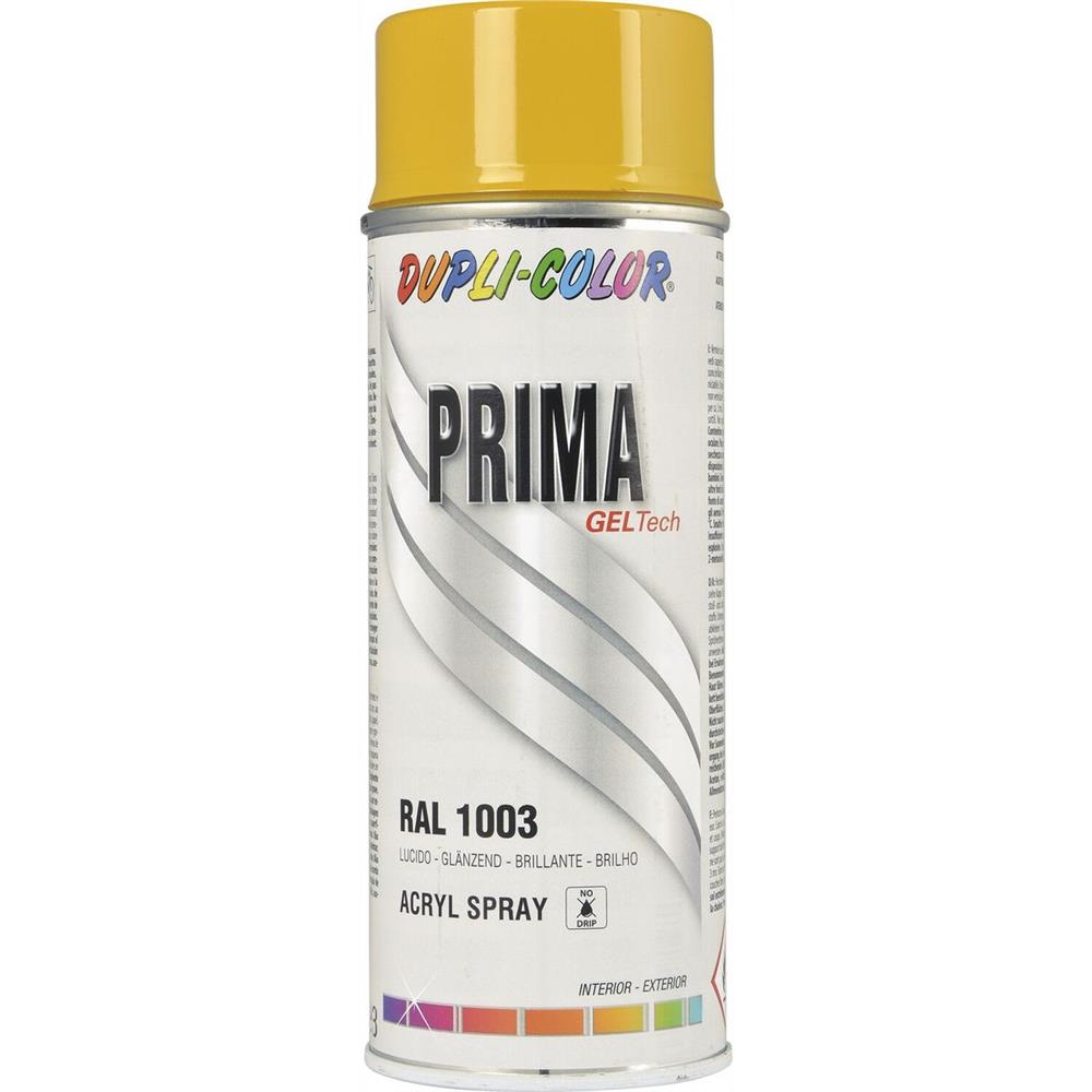 PEINTURE PRIMA RAL 1003 JAUNE SIGNAL  BRILLANT 400ML DUPLI COLOR. BABACAR FRANCE transforme l'achat de pièces automobiles en ligne grâce à son catalogue complet et ses prix attractifs. La plateforme garantit l'authenticité de ses produits et une expédition rapide partout en Europe. Le service client expert accompagne chaque acheteur dans ses choix techniques.