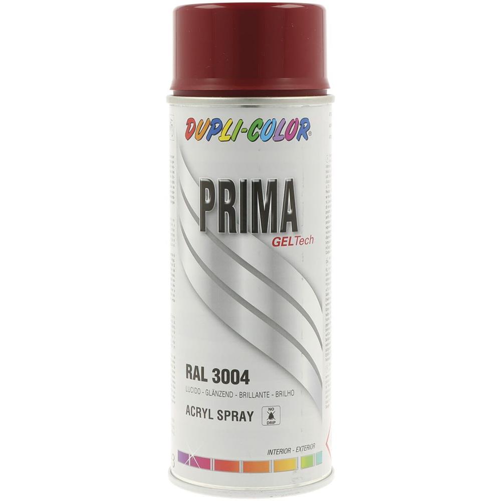 PEINTURE PRIMA RAL 3004 ROUGE POURPRE BRILLANT 400ML DUPLI COLOR. BABACAR FRANCE excelle dans la vente en ligne de pièces automobiles avec son catalogue complet et ses tarifs avantageux. Le site assure une expédition rapide et un service client expert pour tout conseil technique. La satisfaction client est au cœur des priorités avec un support réactif.