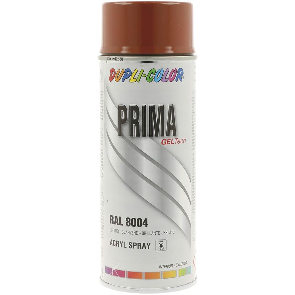 PEINTURE PRIMA RAL 8004 BRUN CUIVRE  BRILLANT 400ML DUPLI COLOR. Pionnier de la distribution de pièces auto, BABACAR FRANCE offre une sélection rigoureuse de composants certifiés. La plateforme garantit des prix attractifs et une livraison rapide sur tout le territoire. Un service client professionnel guide les acheteurs dans leurs choix techniques.