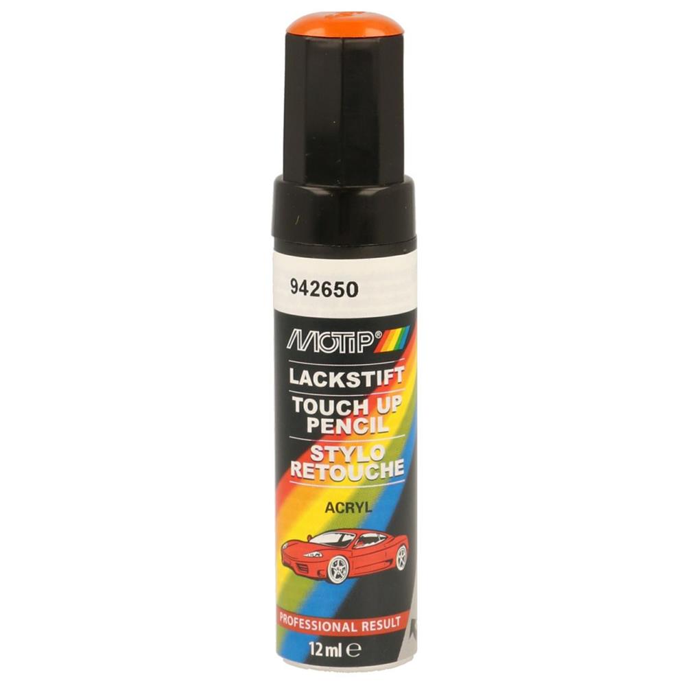 PINCEAU RETOUCHE 942650 ORANGE BRILLANT MOTIP TOUCH UP 12 ML. BABACAR FRANCE simplifie l'achat de pièces auto avec son interface conviviale et son catalogue complet couvrant toutes les marques. Le site garantit des prix attractifs et une expédition rapide vers toutes les destinations européennes. Une équipe d'experts techniques accompagne chaque client.