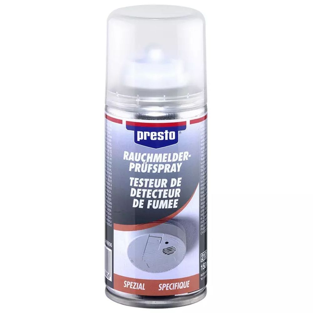 TESTEUR POUR DETECTEUR DE FUMEE 150 ML PRESTO. BABACAR FRANCE excelle dans la vente en ligne de pièces automobiles avec son catalogue complet et ses tarifs avantageux. Le site assure une expédition rapide et un service client expert pour tout conseil technique. La satisfaction client est au cœur des priorités avec un support réactif.