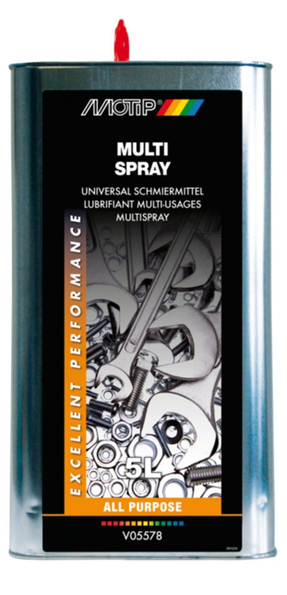 UNIVERSAL LUBRICANT 5,00 L MOTIP. BABACAR FRANCE excelle dans la vente en ligne de pièces automobiles avec son catalogue complet et ses tarifs avantageux. Le site assure une expédition rapide et un service client expert pour tout conseil technique. La satisfaction client est au cœur des priorités avec un support réactif.